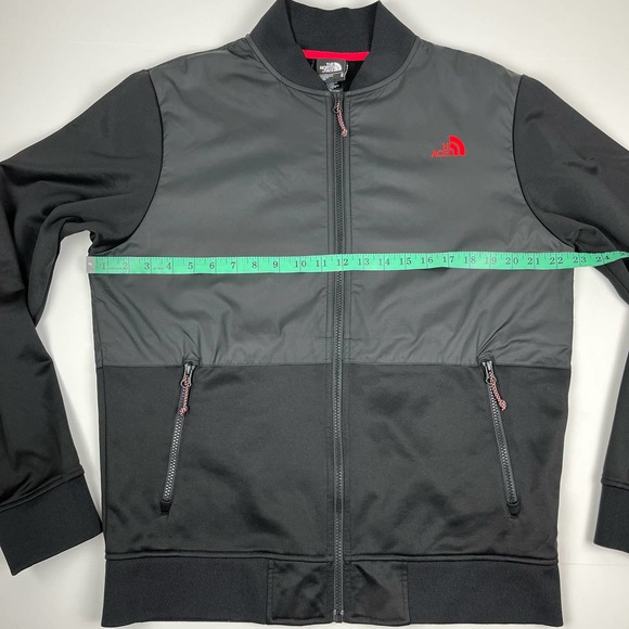 The North Face Men's Softshell Bomber Black Full Zip Jacket Size Medium - Picture 10 of 14